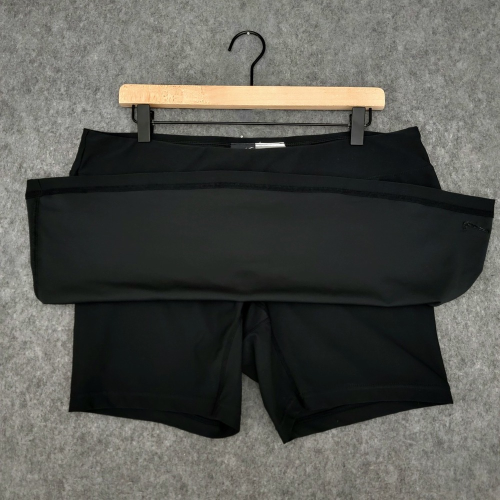 Nike Skort Womens L 12-14 Black Dri-FIT A-Line Tennis Running Shorts Athletic - Picture 4 of 13